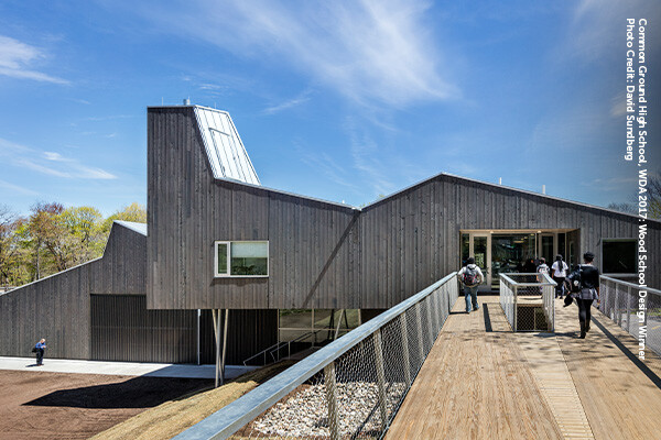 Common Ground High School, WDA 2017_ Wood School Design Winner, Photo Credit_ David Sundberg