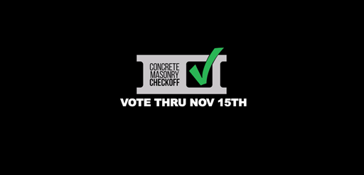 Concrete Industry Currently Voting on CMU Checkoff Authorization