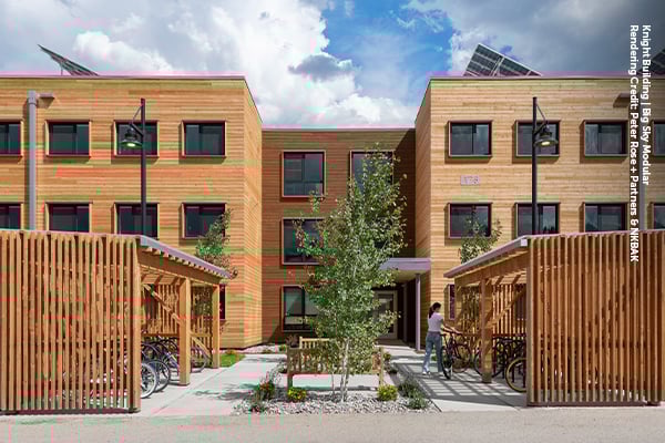 Knight Building _ Big Sky Modular. Rendering Credit_ Peter Rose + Partners & NKBAK