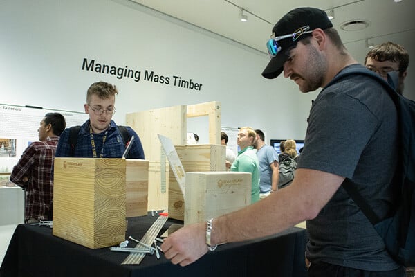 Mass Timber Exhibit Inspires Future AEC Professionals