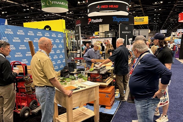 Think Wood Attracts Builders and Contractors with Live Demos